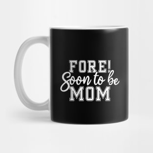 Golf pregnancy announcement Mug